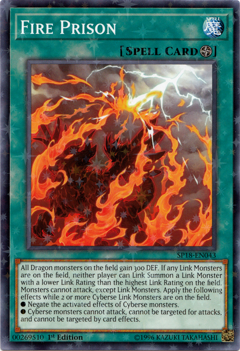 Fire Prison [SP18-EN043] Starfoil Rare | Card Merchant Takapuna