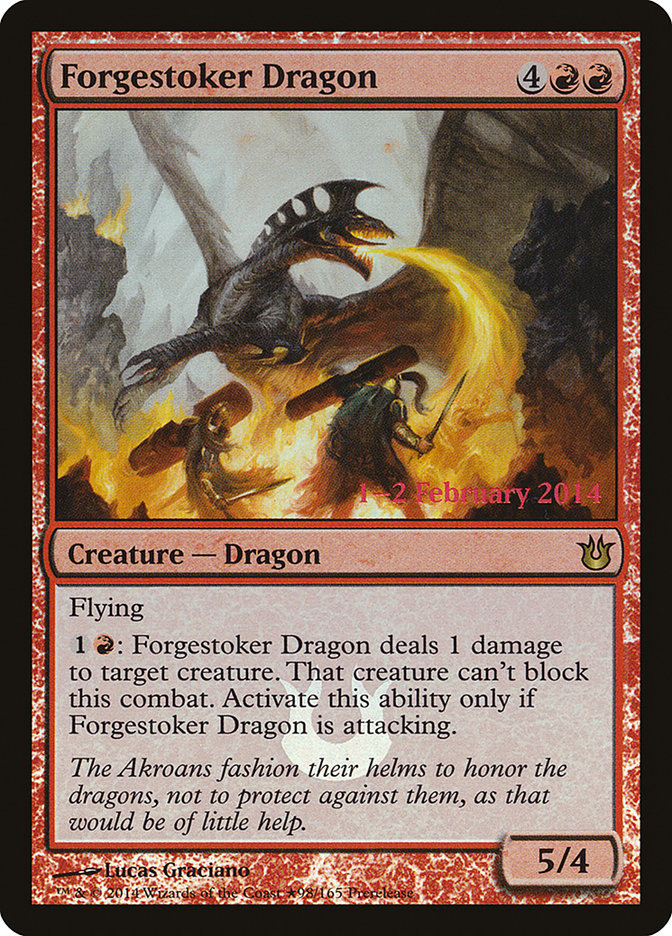 Forgestoker Dragon [Born of the Gods Prerelease Promos] | Card Merchant Takapuna