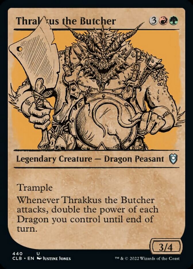 Thrakkus the Butcher (Showcase) [Commander Legends: Battle for Baldur's Gate] | Card Merchant Takapuna