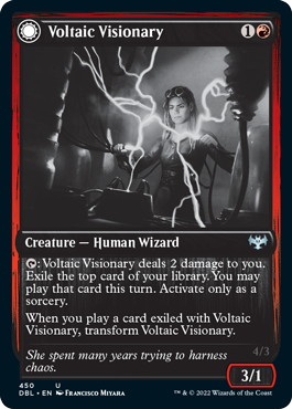 Voltaic Visionary // Volt-Charged Berserker [Innistrad: Double Feature] | Card Merchant Takapuna