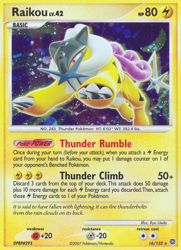 Raikou (16/132) [Diamond & Pearl: Secret Wonders] | Card Merchant Takapuna