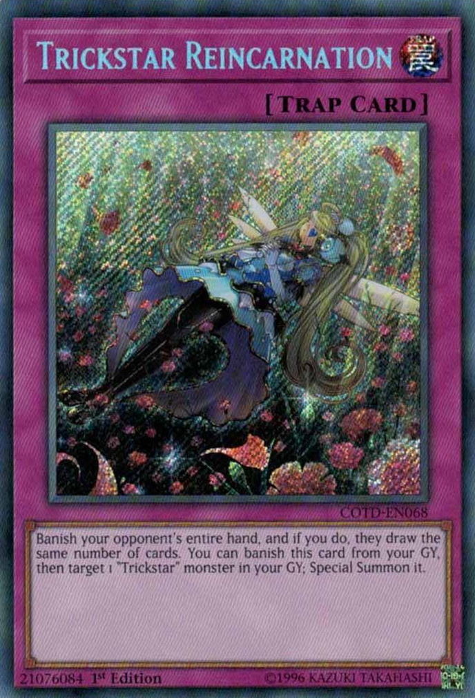 Trickstar Reincarnation [COTD-EN068] Secret Rare | Card Merchant Takapuna