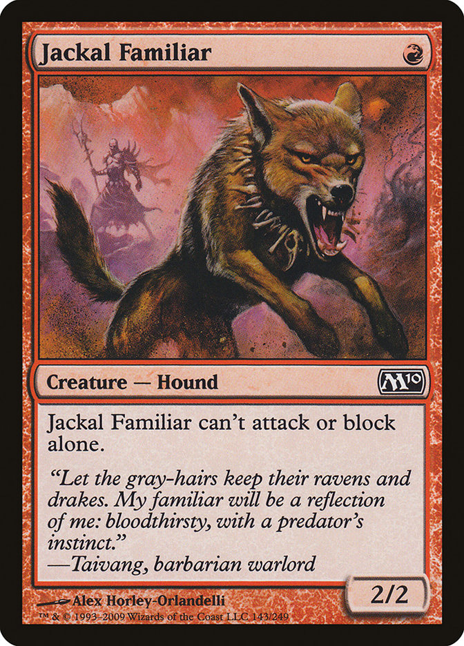 Jackal Familiar [Magic 2010] | Card Merchant Takapuna