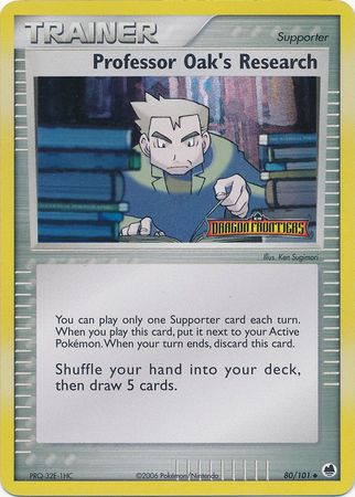 Professor Oak's Research (80/101) (Stamped) [EX: Dragon Frontiers] | Card Merchant Takapuna