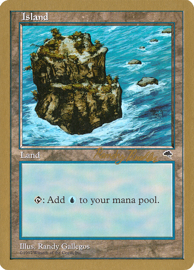 Island (rb335) (Randy Buehler) [World Championship Decks 1998] | Card Merchant Takapuna