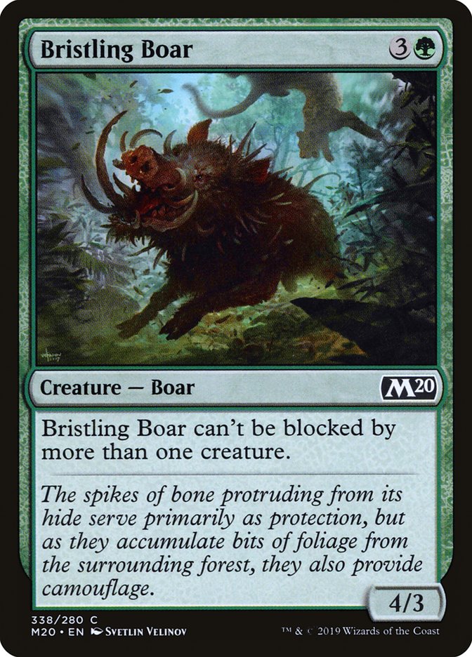 Bristling Boar [Core Set 2020] | Card Merchant Takapuna