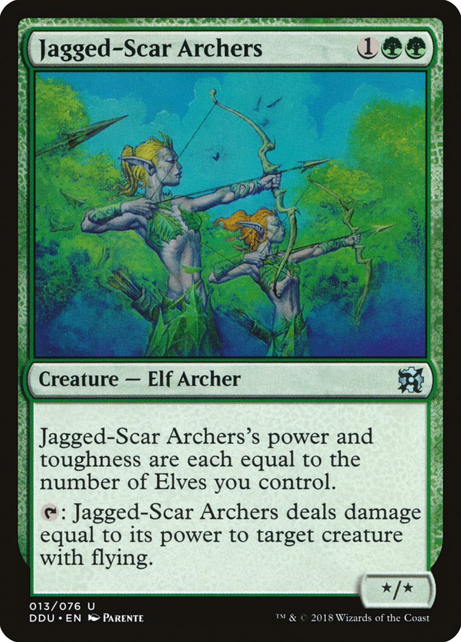 Jagged-Scar Archers [Duel Decks: Elves vs. Inventors] | Card Merchant Takapuna