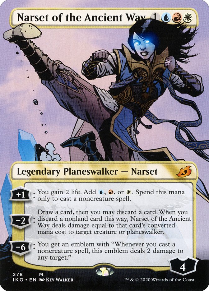 Narset of the Ancient Way (Borderless) [Ikoria: Lair of Behemoths] | Card Merchant Takapuna