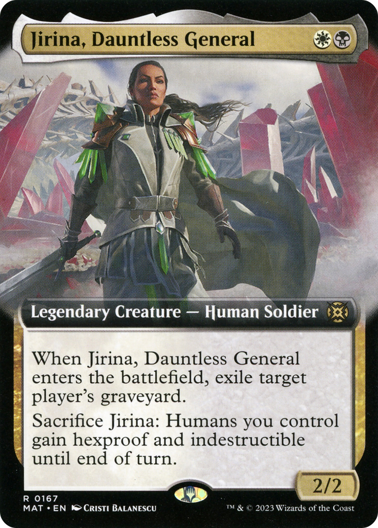 Jirina, Dauntless General (Extended Art) [March of the Machine: The Aftermath] | Card Merchant Takapuna