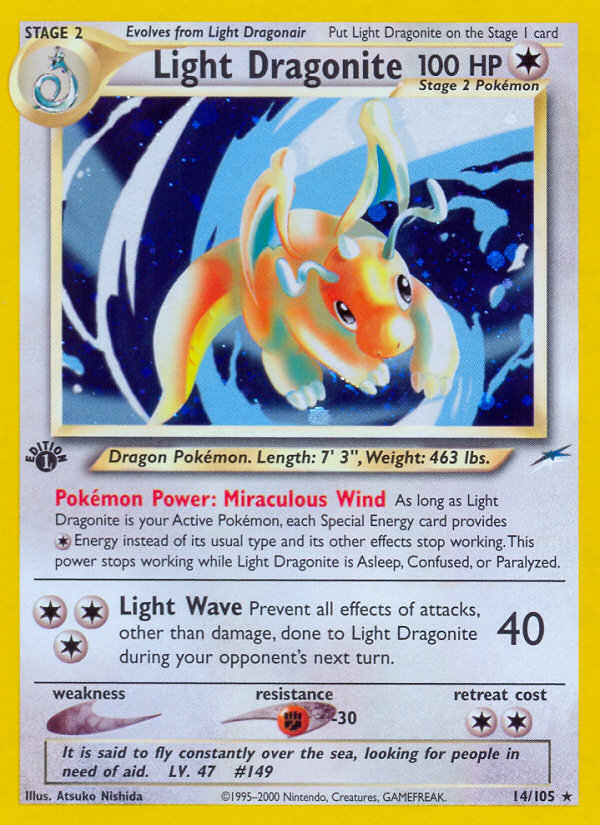 Light Dragonite (14/105) [Neo Destiny 1st Edition] | Card Merchant Takapuna