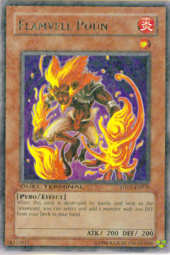 Flamvell Poun [DT01-EN070] Rare | Card Merchant Takapuna