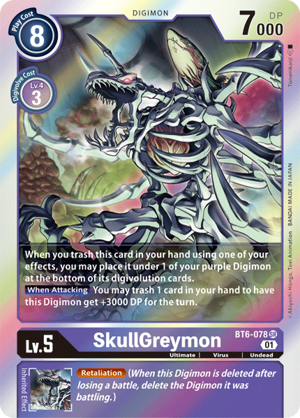 SkullGreymon [BT6-078] [Double Diamond] | Card Merchant Takapuna