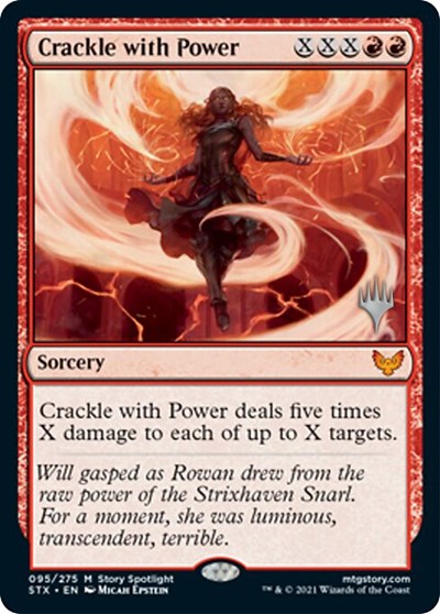 Crackle with Power (Promo Pack) [Strixhaven: School of Mages Promos] | Card Merchant Takapuna