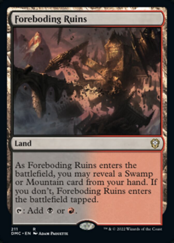 Foreboding Ruins [Dominaria United Commander] | Card Merchant Takapuna