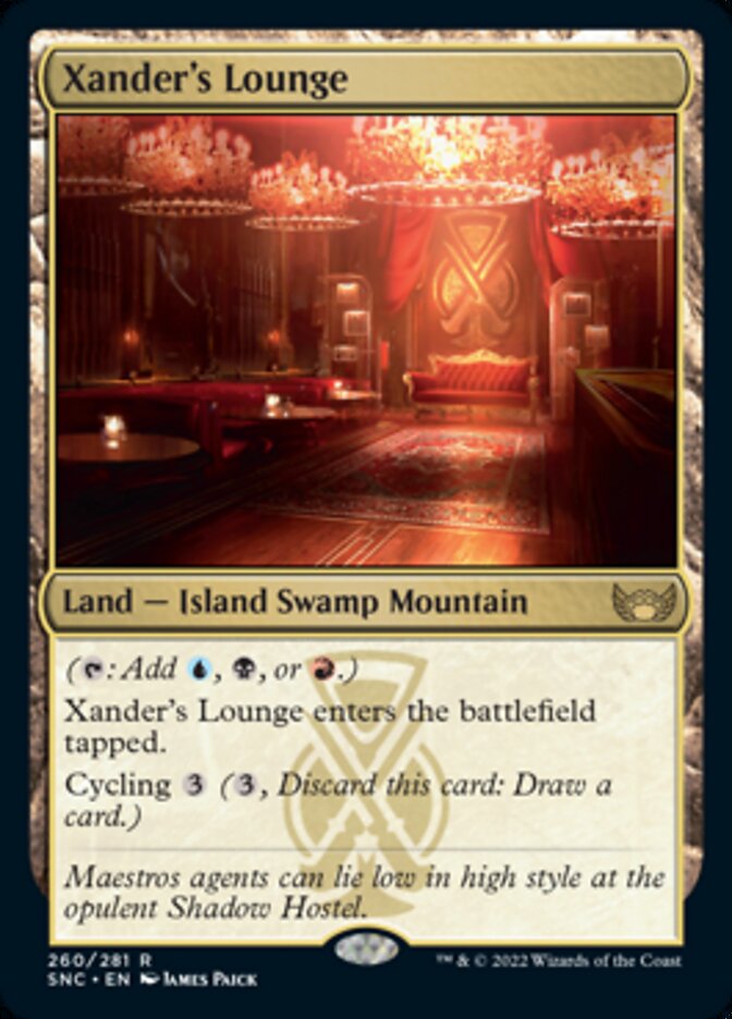 Xander's Lounge [Streets of New Capenna] | Card Merchant Takapuna