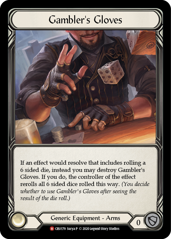 Gambler's Gloves [CRU179] (Crucible of War)  1st Edition Normal | Card Merchant Takapuna