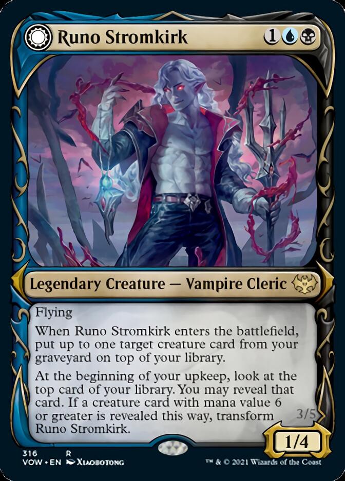 Runo Stromkirk // Krothuss, Lord of the Deep (Showcase Fang Frame) [Innistrad: Crimson Vow] | Card Merchant Takapuna