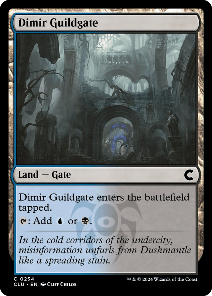 Dimir Guildgate [Ravnica: Clue Edition] | Card Merchant Takapuna