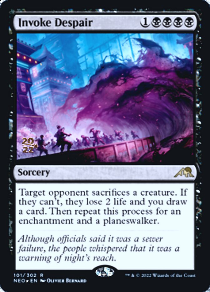 Invoke Despair [Kamigawa: Neon Dynasty Prerelease Promos] | Card Merchant Takapuna