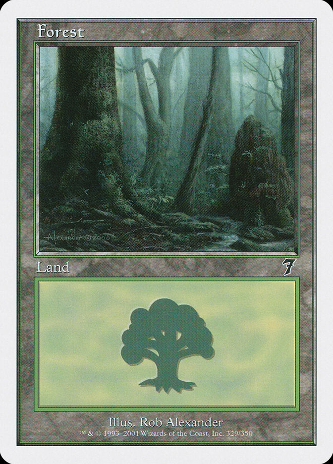 Forest (329) [Seventh Edition] | Card Merchant Takapuna