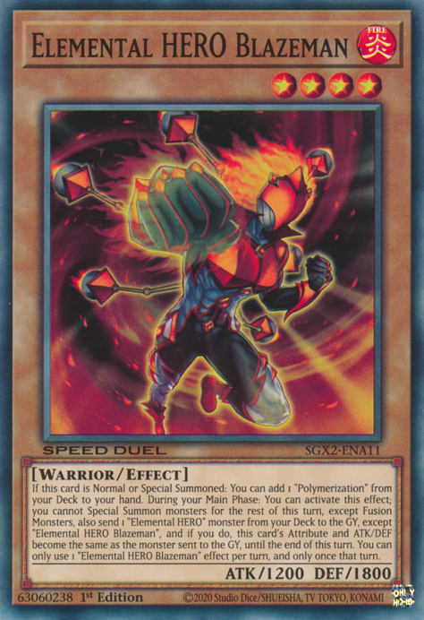 Elemental HERO Blazeman [SGX2-ENA11] Common | Card Merchant Takapuna