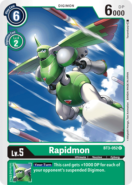 Rapidmon [BT3-052] [Release Special Booster Ver.1.5] | Card Merchant Takapuna