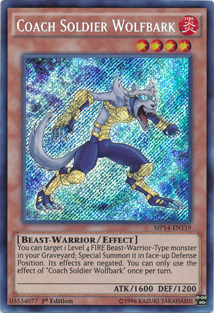 Coach Soldier Wolfbark [MP14-EN119] Secret Rare | Card Merchant Takapuna