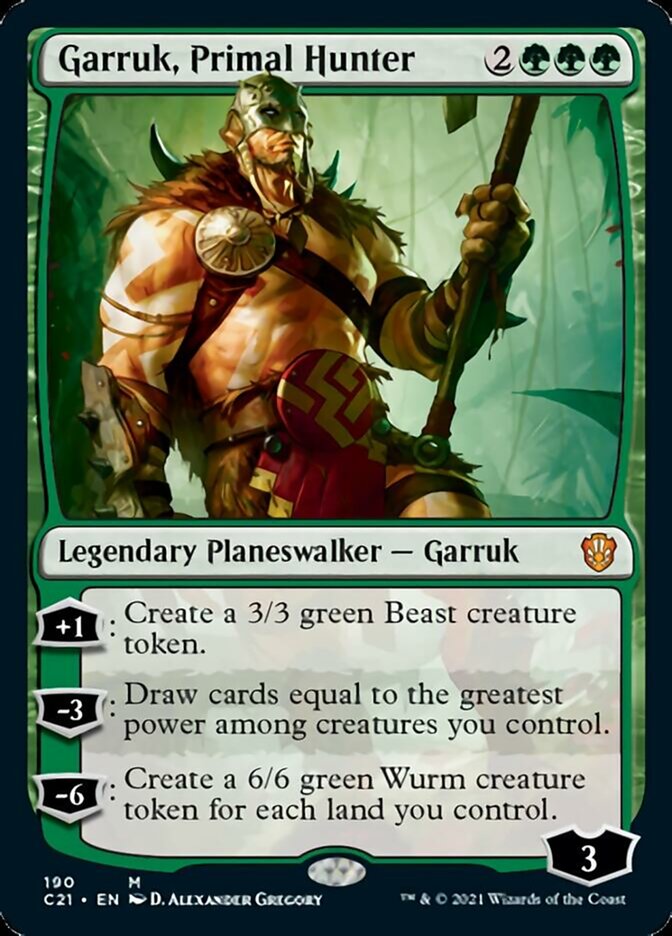 Garruk, Primal Hunter [Commander 2021] | Card Merchant Takapuna