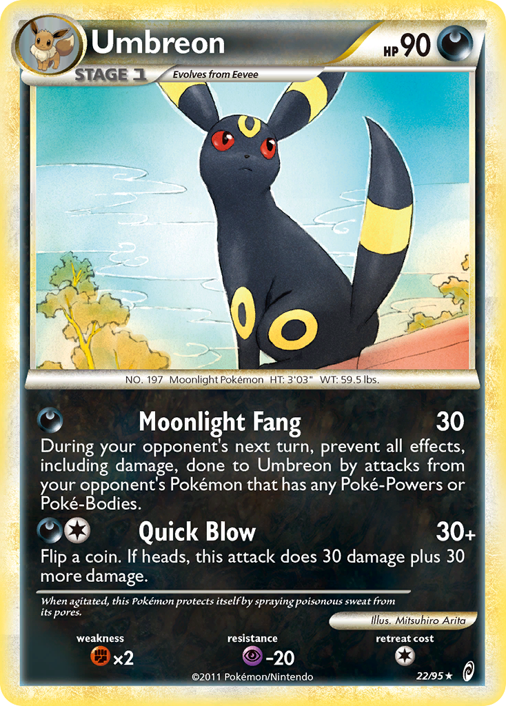 Umbreon (22/95) [HeartGold & SoulSilver: Call of Legends] | Card Merchant Takapuna