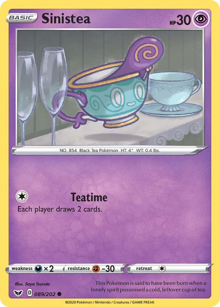 Sinistea (089/202) [Sword & Shield: Base Set] | Card Merchant Takapuna