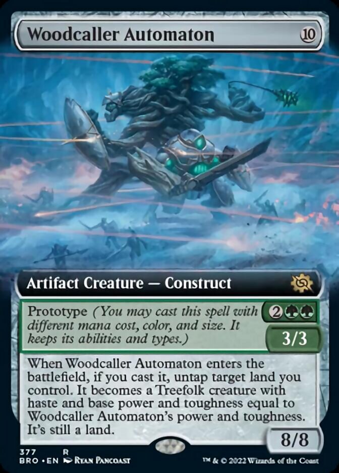 Woodcaller Automaton (Extended Art) [The Brothers' War] | Card Merchant Takapuna