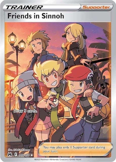 Friends in Sinnoh (149/159) (Full Art) [Sword & Shield: Crown Zenith] | Card Merchant Takapuna