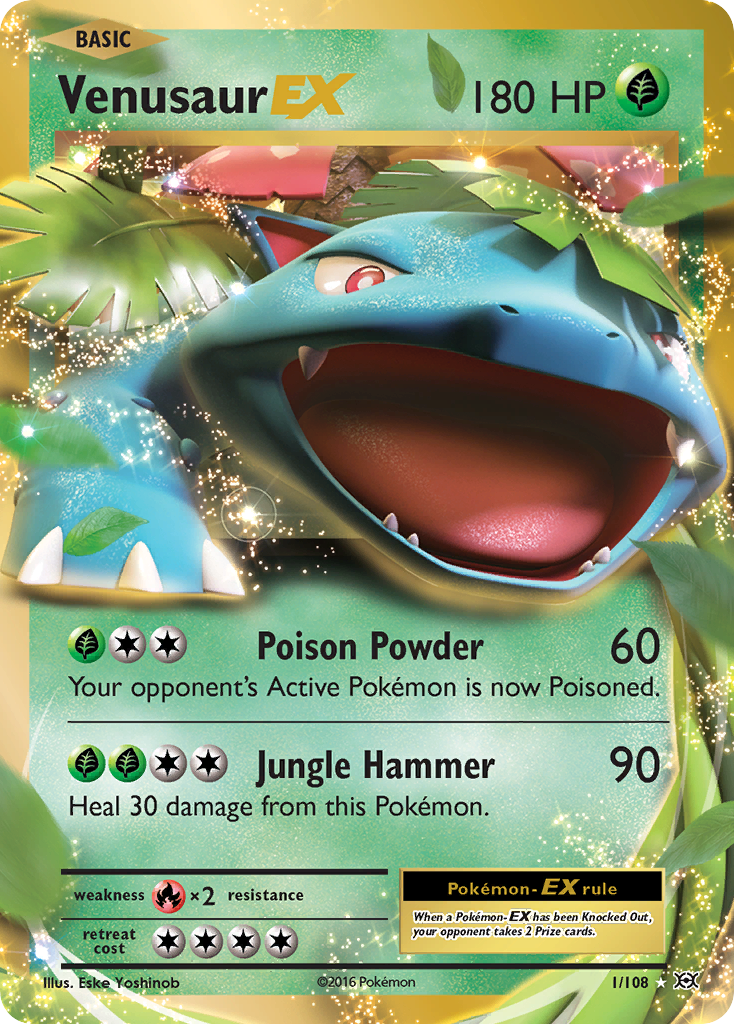 Venusaur EX (1/108) [XY: Evolutions] | Card Merchant Takapuna