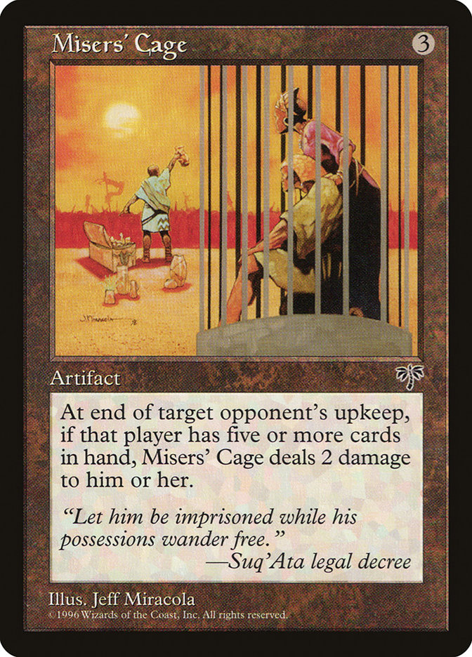 Misers' Cage [Mirage] | Card Merchant Takapuna