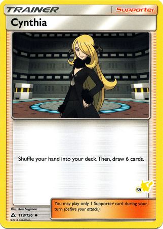 Cynthia (119/156) (Pikachu Stamp #59) [Battle Academy 2020] | Card Merchant Takapuna