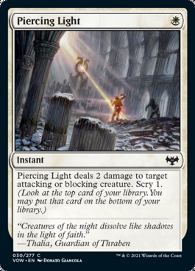 Piercing Light [Innistrad: Crimson Vow] | Card Merchant Takapuna