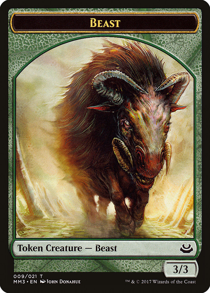 Beast Token (009/021) [Modern Masters 2017 Tokens] | Card Merchant Takapuna