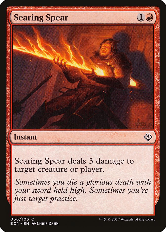 Searing Spear [Archenemy: Nicol Bolas] | Card Merchant Takapuna