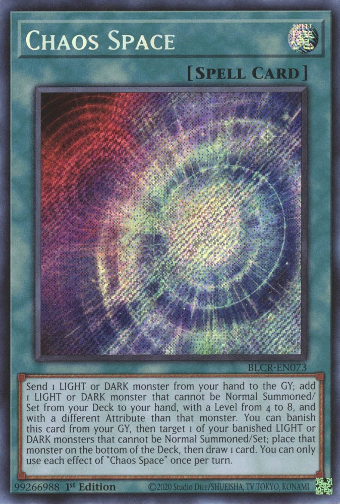 Chaos Space [BLCR-EN073] Secret Rare | Card Merchant Takapuna