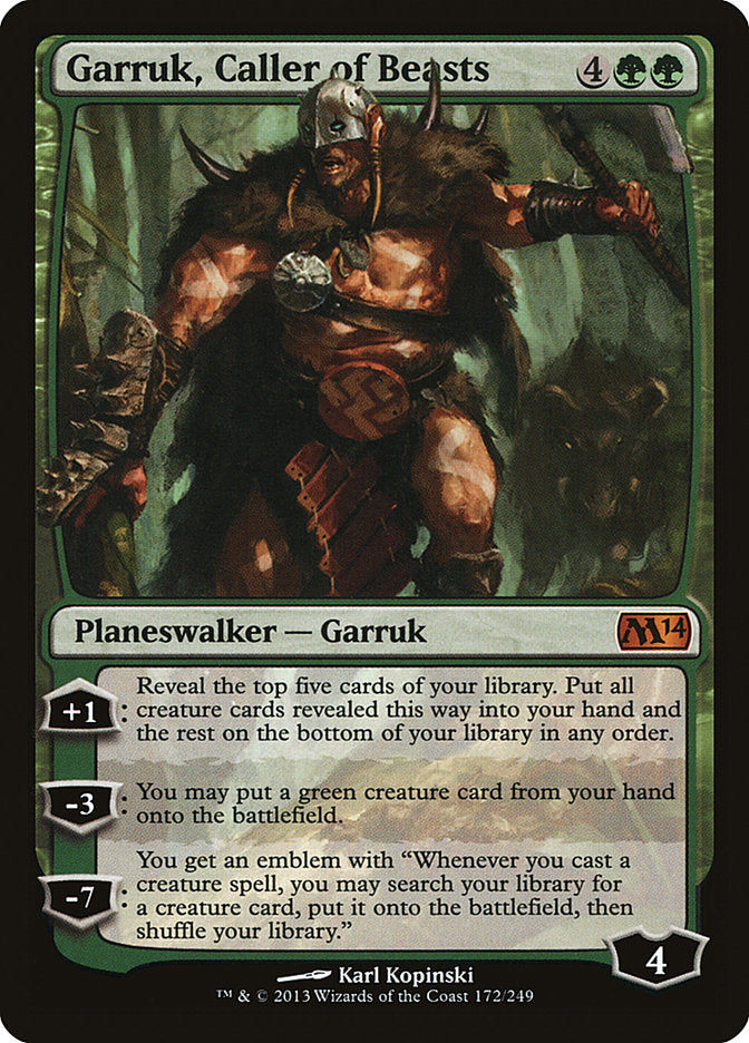 Garruk, Caller of Beasts [Magic 2014] | Card Merchant Takapuna