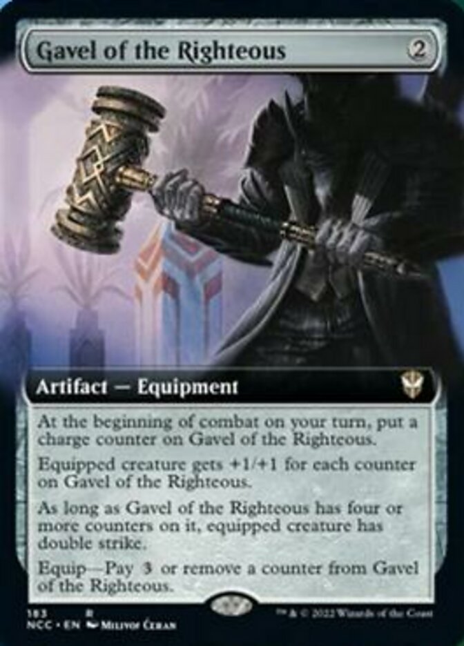 Gavel of the Righteous (Extended Art) [Streets of New Capenna Commander] | Card Merchant Takapuna