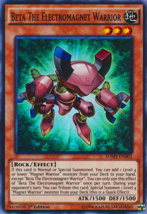 Beta The Electromagnet Warrior [SDMY-EN002] Super Rare | Card Merchant Takapuna