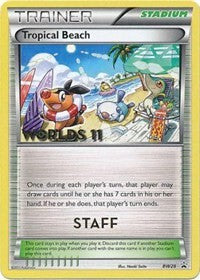 Tropical Beach (BW28) (Staff) [Black & White: Black Star Promos] | Card Merchant Takapuna