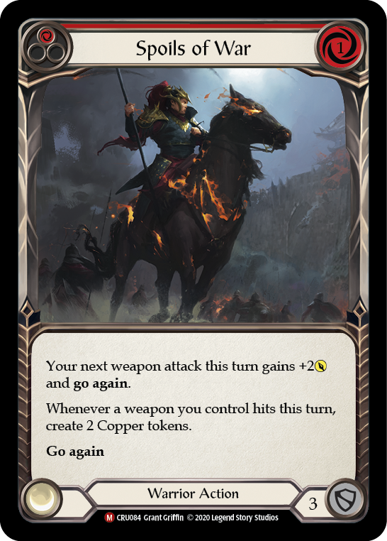 Spoils of War [CRU084] (Crucible of War)  1st Edition Normal | Card Merchant Takapuna