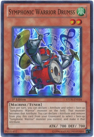 Symphonic Warrior Drumss [STOR-EN034] Super Rare | Card Merchant Takapuna