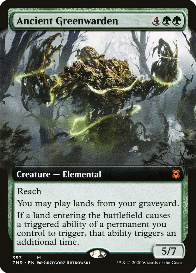 Ancient Greenwarden (Extended Art) [Zendikar Rising] | Card Merchant Takapuna