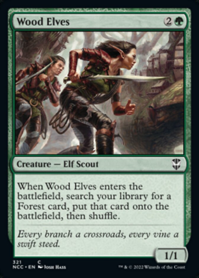 Wood Elves [Streets of New Capenna Commander] | Card Merchant Takapuna