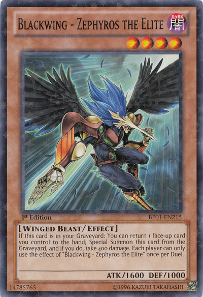 Blackwing - Zephyros the Elite [BP01-EN215] Starfoil Rare | Card Merchant Takapuna