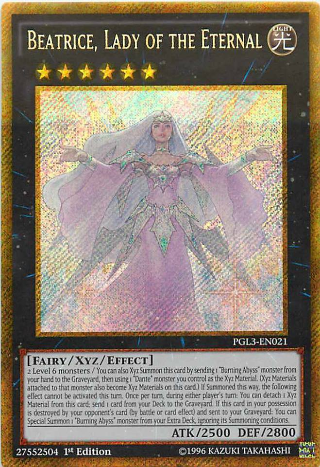 Beatrice, Lady of the Eternal [PGL3-EN021] Gold Secret Rare | Card Merchant Takapuna