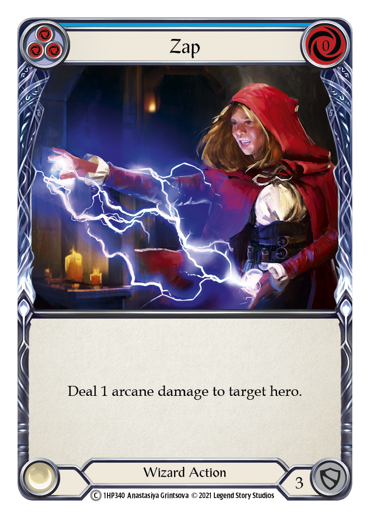 Zap (Blue) [1HP340] (History Pack 1) | Card Merchant Takapuna